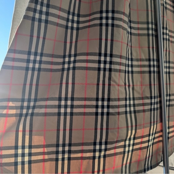 Burberry Women's Check Panel Oversized  Sweatshirt, Size Large - Picture 10 of 11